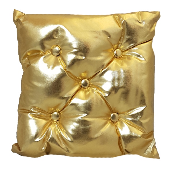 40cm Metallic Gold Seat Cushion More Production Ltd