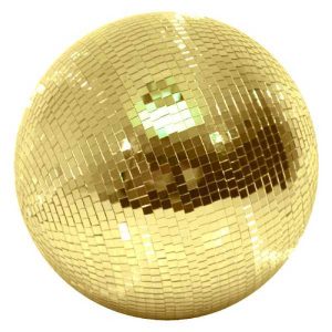 30cm Gold Disco Ball