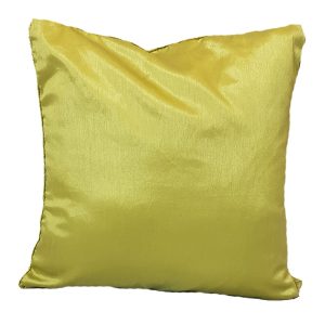 40cm Textured Satin Green Cushion