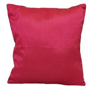 40cm Textured Satin Pink Cushion