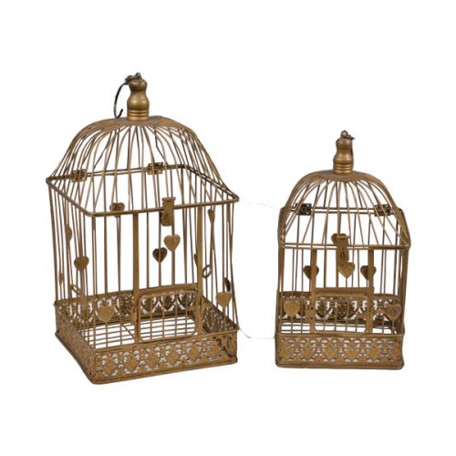 Gold Bird Cage Large