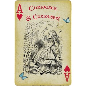 Alice in Wonderland Fabric Playing Cards Large (Alice)