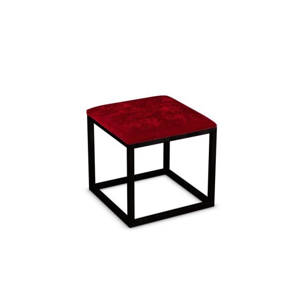 Black Edge Cube Seat with Berry Seat Pad