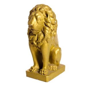 Gold Lion Statue P.E