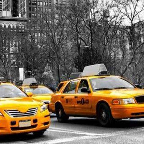 New York Yellow Cab Backdrop