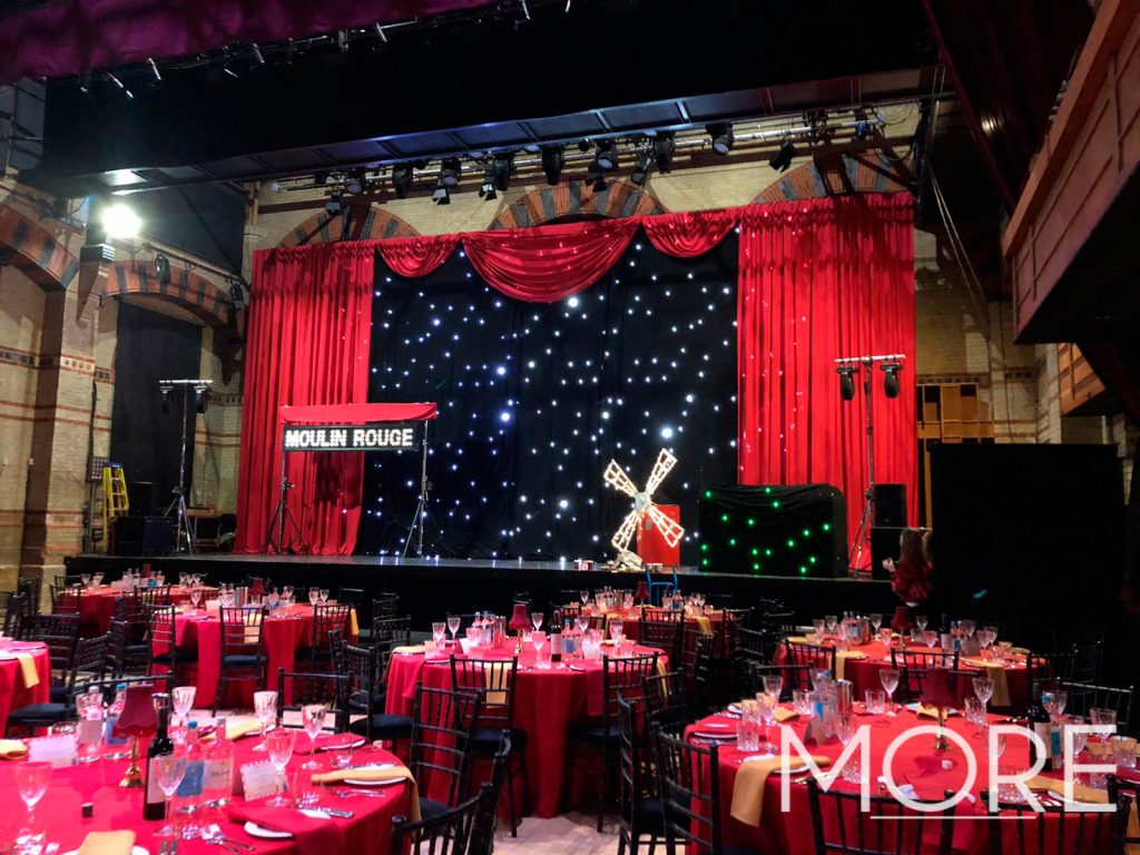 Moulin rouge starcloth backdrop drape