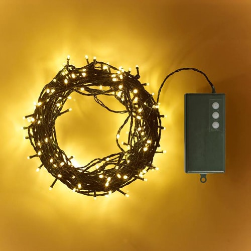 20m Battery Fairy lights (Green Cable)