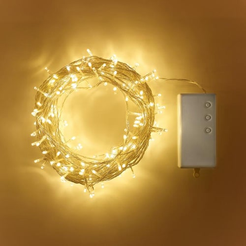 20m Battery Fairy lights (clear cable)