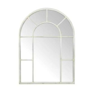 White Arched Mirror